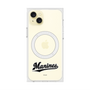 プレミアムスクエアケース with MagSafe［ 千葉ロッテマリーンズ - ワードロゴ - クリア ］
