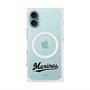 プレミアムスクエアケース with MagSafe［ 千葉ロッテマリーンズ - ワードロゴ - クリア ］