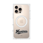 プレミアムスクエアケース with MagSafe［ 千葉ロッテマリーンズ - ワードロゴ - クリア ］