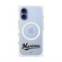 プレミアムスクエアケース with MagSafe［ 千葉ロッテマリーンズ - ワードロゴ - クリア ］