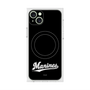 プレミアムスクエアケース with MagSafe［ 千葉ロッテマリーンズ - ワードロゴ - ブラック ］