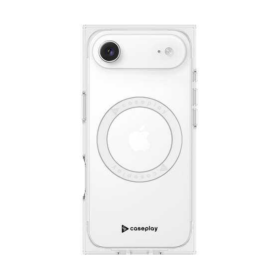 プレミアムスクエアケース with MagSafe［ オリジナル - caseplayロゴ - ブラック/A ］
