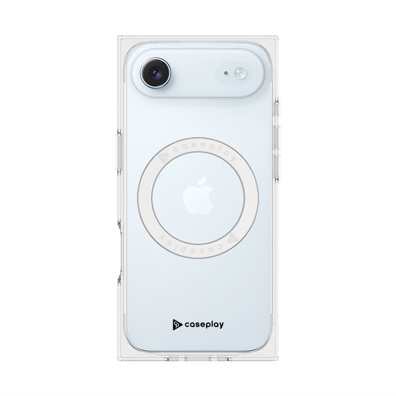 プレミアムスクエアケース with MagSafe［ オリジナル - caseplayロゴ - ブラック/A ］