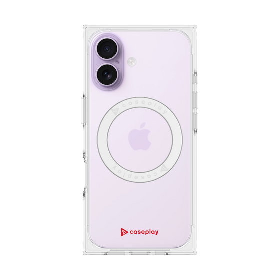 プレミアムスクエアケース with MagSafe［ オリジナル - caseplayロゴ - レッド/A ］
