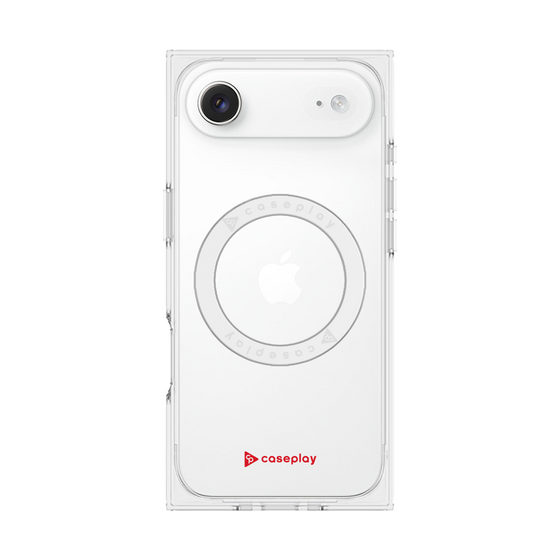 プレミアムスクエアケース with MagSafe［ オリジナル - caseplayロゴ - レッド/A ］