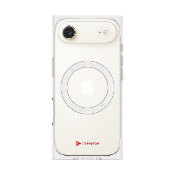 プレミアムスクエアケース with MagSafe［ オリジナル - caseplayロゴ - レッド/A ］