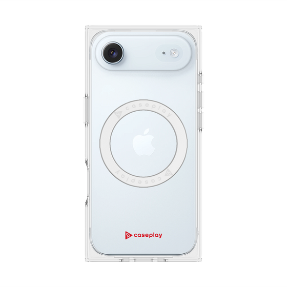 プレミアムスクエアケース with MagSafe［ オリジナル - caseplayロゴ - レッド/A ］