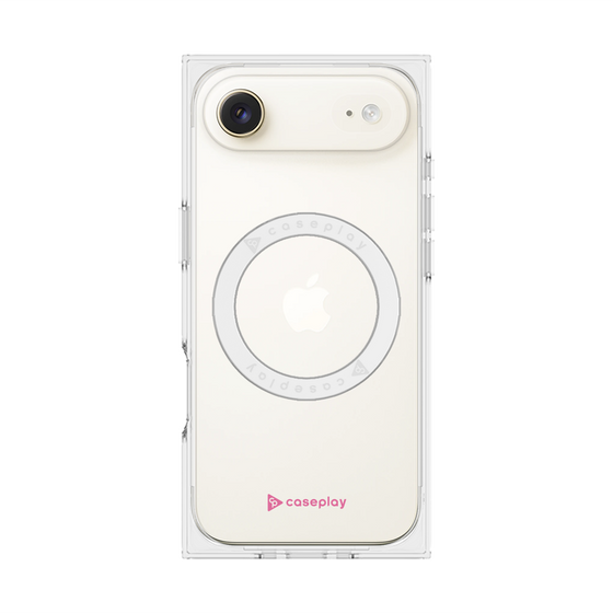 プレミアムスクエアケース with MagSafe［ オリジナル - caseplayロゴ - ピンク/A ］