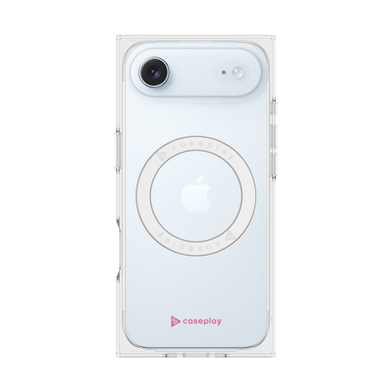 プレミアムスクエアケース with MagSafe［ オリジナル - caseplayロゴ - ピンク/A ］