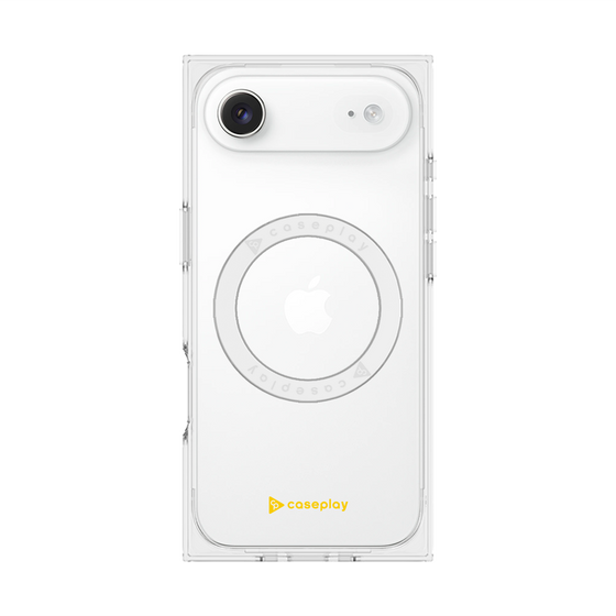 プレミアムスクエアケース with MagSafe［ オリジナル - caseplayロゴ - イエロー/A ］