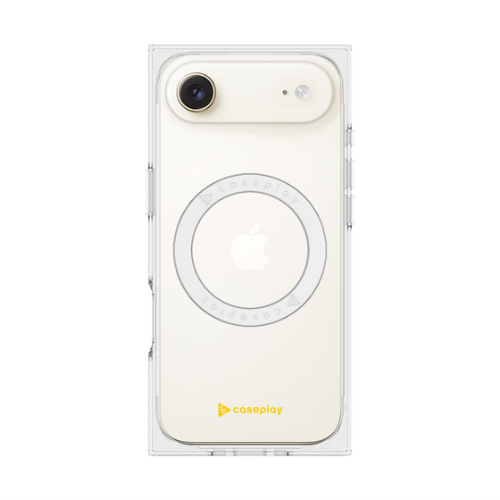 プレミアムスクエアケース with MagSafe［ オリジナル - caseplayロゴ - イエロー/A ］