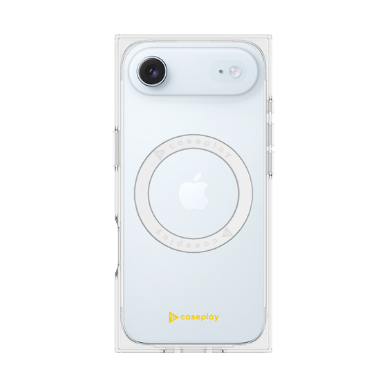 プレミアムスクエアケース with MagSafe［ オリジナル - caseplayロゴ - イエロー/A ］