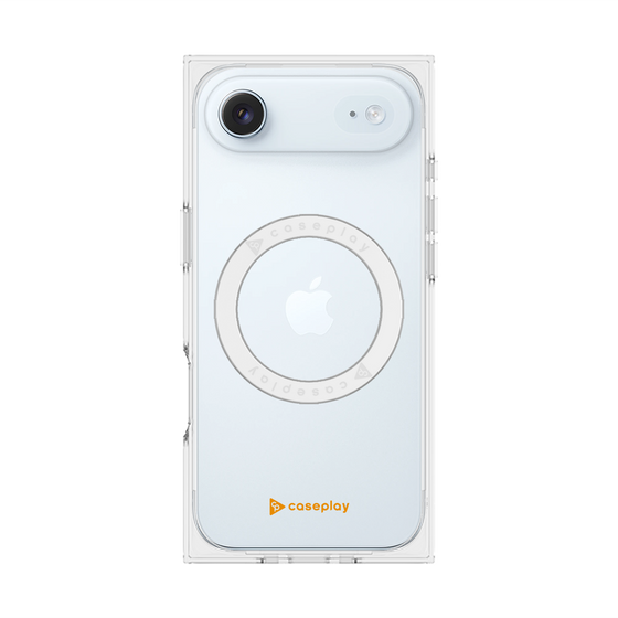 プレミアムスクエアケース with MagSafe［ オリジナル - caseplayロゴ - オレンジ/A ］