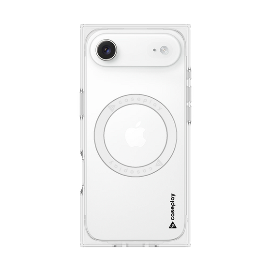 プレミアムスクエアケース with MagSafe［ オリジナル - caseplayロゴ - ブラック/B ］