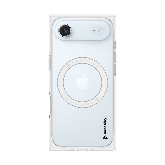 プレミアムスクエアケース with MagSafe［ オリジナル - caseplayロゴ - ブラック/B ］
