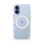プレミアムスクエアケース with MagSafe［ オリジナル - caseplayロゴ - ホワイト/B ］
