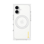 プレミアムスクエアケース with MagSafe［ オリジナル - caseplayロゴ - イエロー/B ］