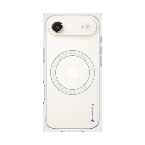 プレミアムスクエアケース with MagSafe［ オリジナル - caseplayロゴ - パープル/B ］