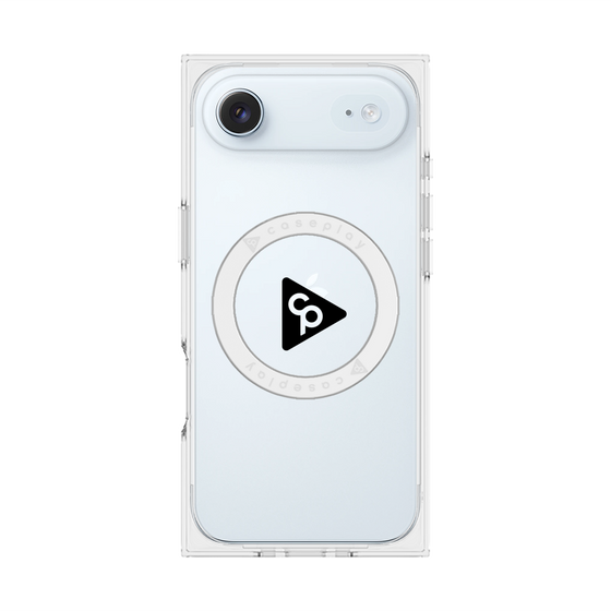 プレミアムスクエアケース with MagSafe［ オリジナル - caseplayロゴ - ブラック/C ］