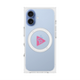 プレミアムスクエアケース with MagSafe［ オリジナル - caseplayロゴ - ピンク/C ］
