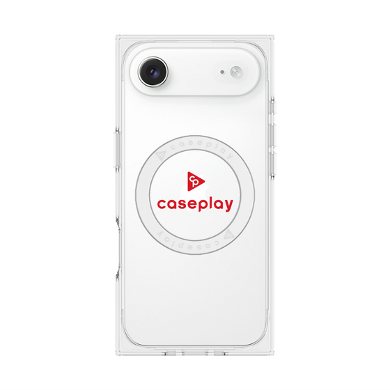 プレミアムスクエアケース with MagSafe［ オリジナル - caseplayロゴ - レッド/D ］