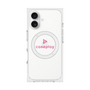 プレミアムスクエアケース with MagSafe［ オリジナル - caseplayロゴ - ピンク/D ］
