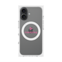 プレミアムスクエアケース with MagSafe［ オリジナル - caseplayロゴ - ピンク/D ］