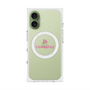 プレミアムスクエアケース with MagSafe［ オリジナル - caseplayロゴ - ピンク/D ］