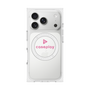 プレミアムスクエアケース with MagSafe［ オリジナル - caseplayロゴ - ピンク/D ］