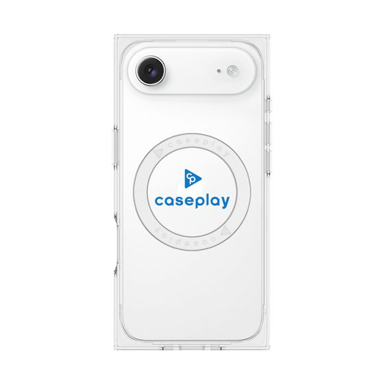 プレミアムスクエアケース with MagSafe［ オリジナル - caseplayロゴ - ブルー/D ］