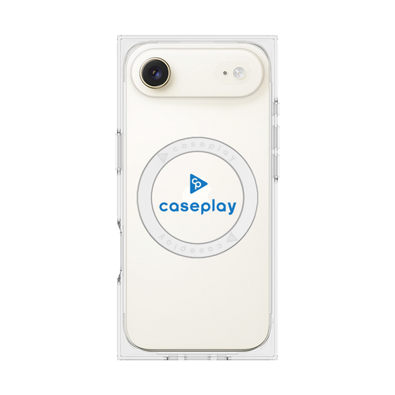 プレミアムスクエアケース with MagSafe［ オリジナル - caseplayロゴ - ブルー/D ］