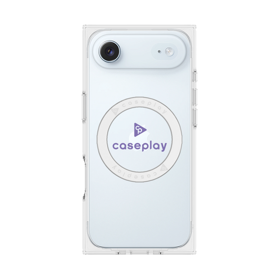 プレミアムスクエアケース with MagSafe［ オリジナル - caseplayロゴ - パープル/D ］
