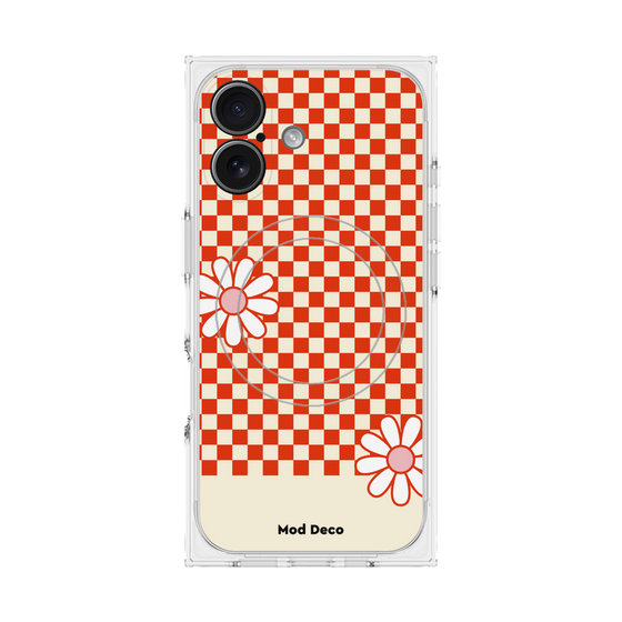 プレミアムスクエアケース with MagSafe［ Mod Deco - オリジナル - レトロフラワー ］