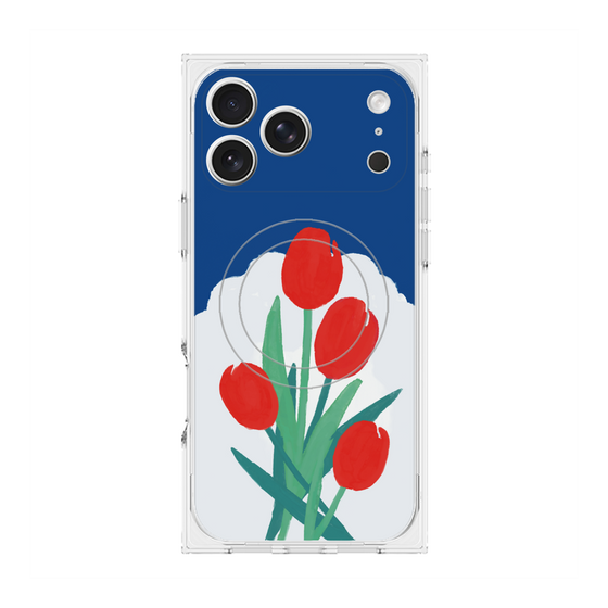 プレミアムスクエアケース with MagSafe［ Mod Deco - オリジナル - フラワー/A ］