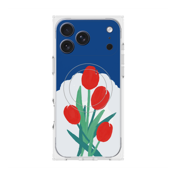 プレミアムスクエアケース with MagSafe［ Mod Deco - オリジナル - フラワー/A ］
