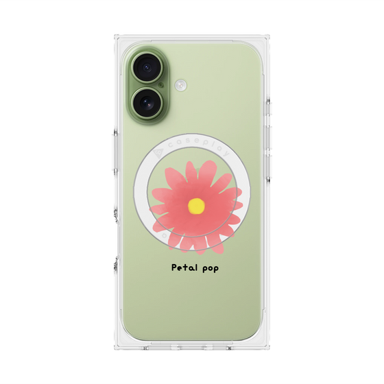 プレミアムスクエアケース with MagSafe［ Mod Deco - オリジナル - フラワー/E ］