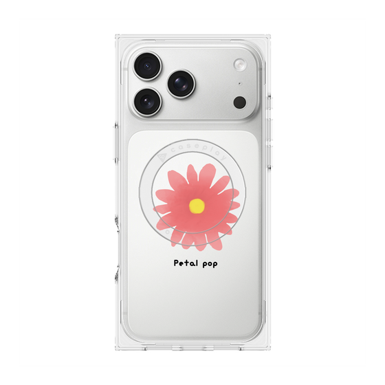 プレミアムスクエアケース with MagSafe［ Mod Deco - オリジナル - フラワー/E ］