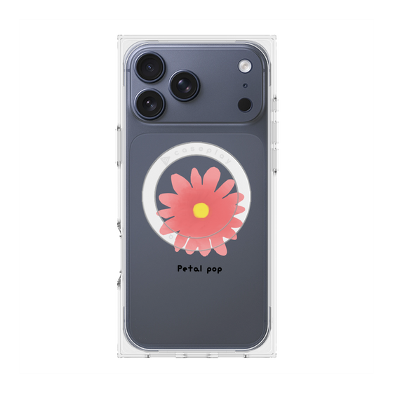 プレミアムスクエアケース with MagSafe［ Mod Deco - オリジナル - フラワー/E ］
