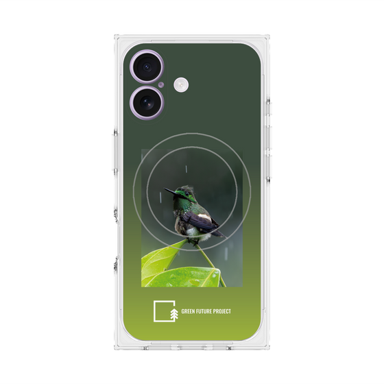 プレミアムスクエアケース with MagSafe［ Green Future Project - Butterfly Coquette ］