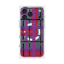 プレミアムスクエアケース with MagSafe［ LANVIN en Bleu - Plaid ］