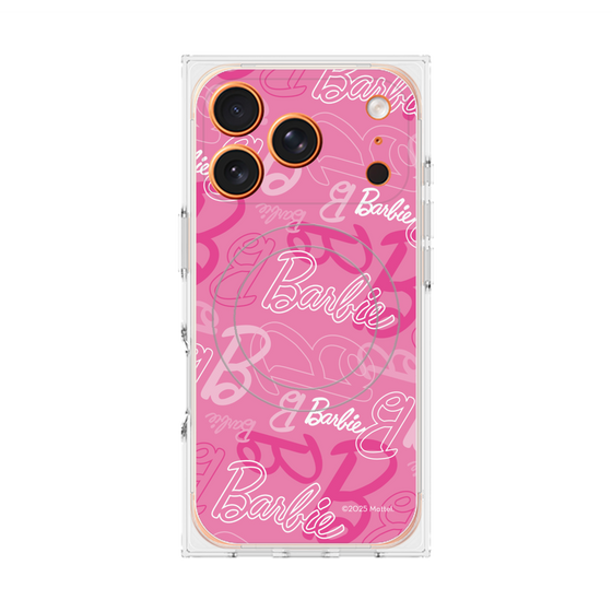 プレミアムスクエアケース with MagSafe［ Barbie - ロゴパターン1 ］