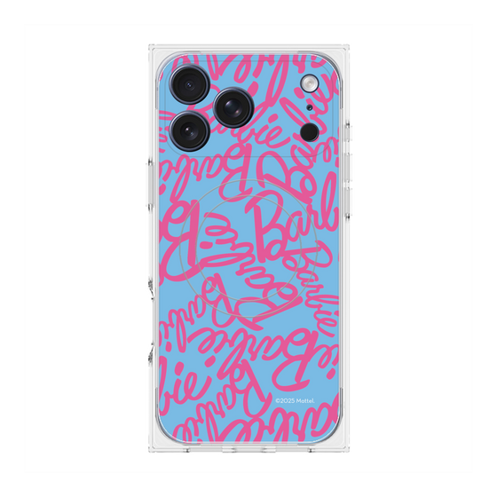 プレミアムスクエアケース with MagSafe［ Barbie - ロゴパターン2 ］
