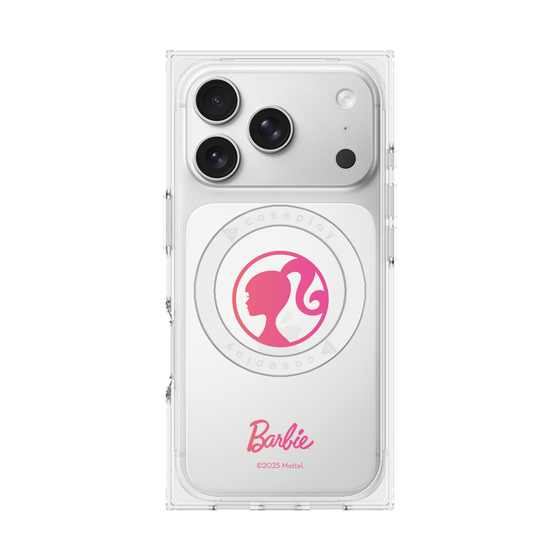 プレミアムスクエアケース with MagSafe［ Barbie - ロゴ ］