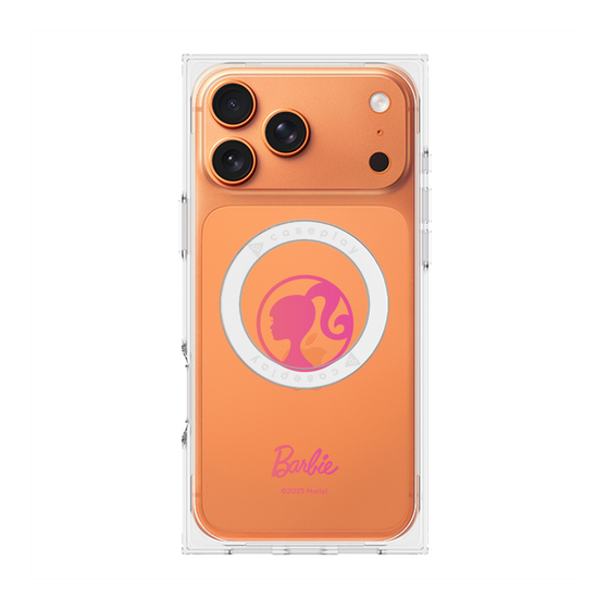 プレミアムスクエアケース with MagSafe［ Barbie - ロゴ ］
