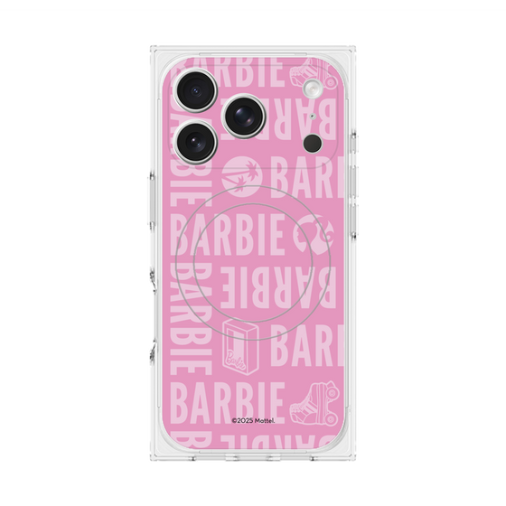 プレミアムスクエアケース with MagSafe［ Barbie - ロゴパターン3 ］