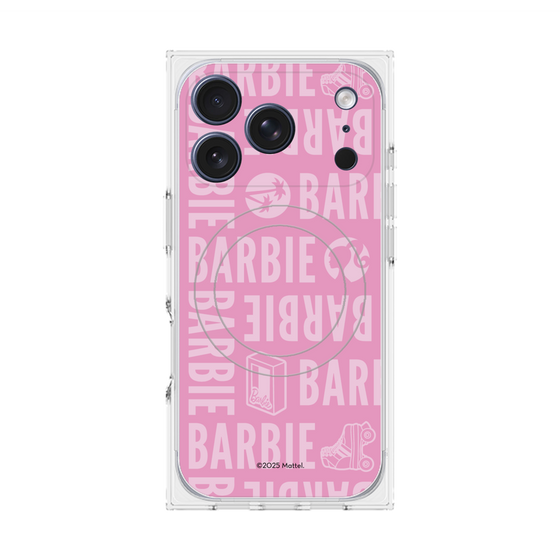 プレミアムスクエアケース with MagSafe［ Barbie - ロゴパターン3 ］