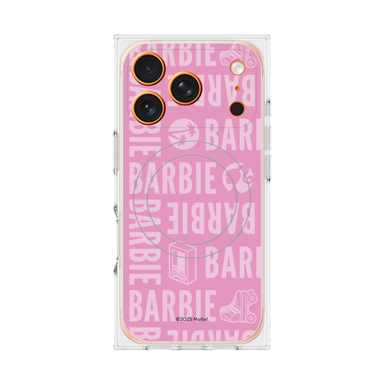 プレミアムスクエアケース with MagSafe［ Barbie - ロゴパターン3 ］