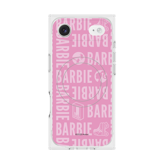 プレミアムスクエアケース with MagSafe［ Barbie - ロゴパターン3 ］