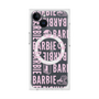 プレミアムスクエアケース with MagSafe［ Barbie - ロゴパターン3 - クリア ］