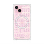 プレミアムスクエアケース with MagSafe［ Barbie - ロゴパターン3 - クリア ］
